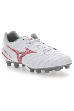 Scarpe da Calcio Bianche e Rosse Mizuno Monarcida Neo III Select