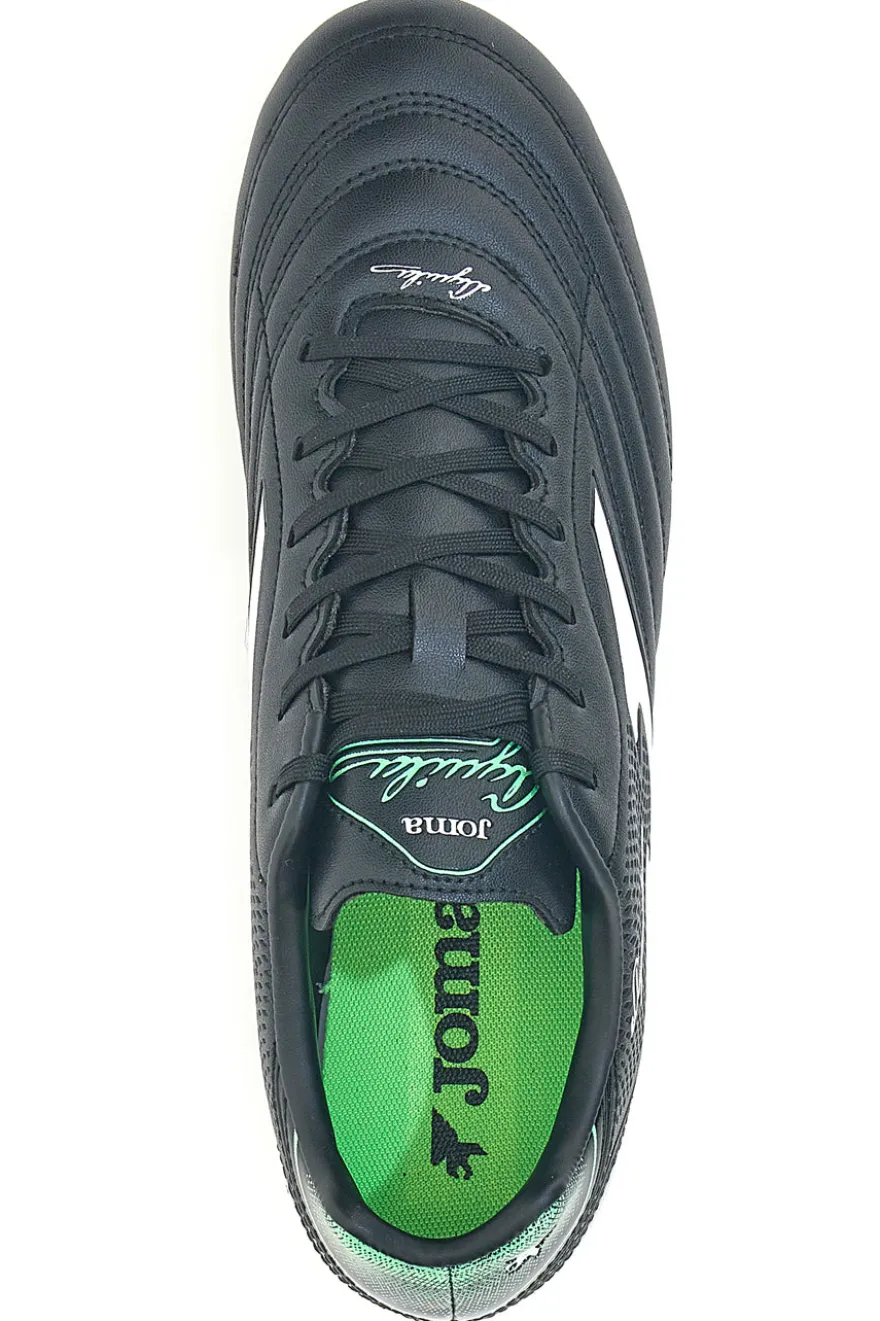 Scarpe da calcio nere con dettagli verdi Joma Aguila 2501