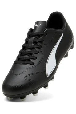 Scarpe da calcio nere con logo bianco Puma Vitoria II FG/AG Jr