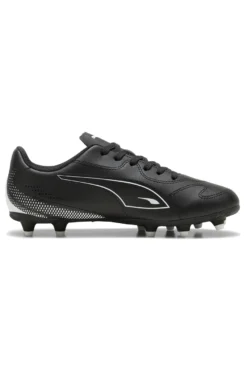 Scarpe da calcio nere con logo bianco Puma Vitoria II FG/AG Jr