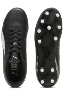 Scarpe da calcio nere per terreni naturali ed erba artificiale Puma Vitoria II FG/AG Jr