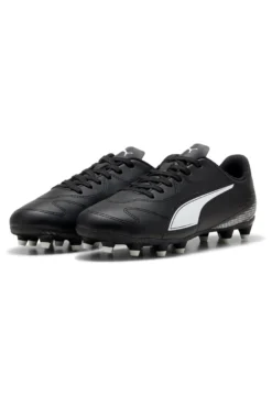 Scarpe da calcio nere per terreni naturali ed erba artificiale Puma Vitoria II FG/AG Jr