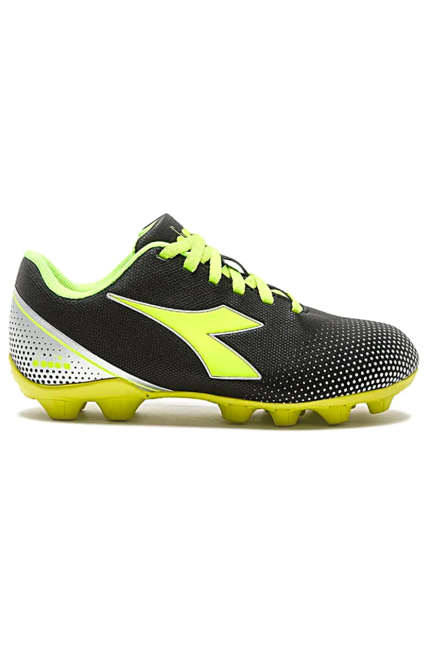 Scarpe da calcio per terreni sintetici nere e verdi Diadora PICHICHI 7 MG14