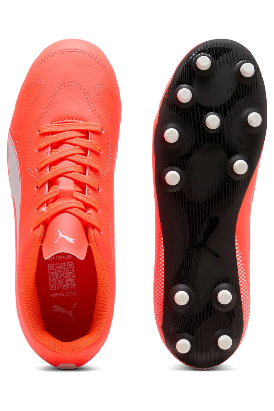 Scarpe da calcio rosso fluo suola FG/AG Vitoria II Puma Jr