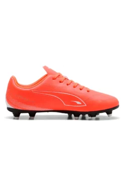 Scarpe da calcio rosso fluo suola FG/AG Vitoria II Puma Jr