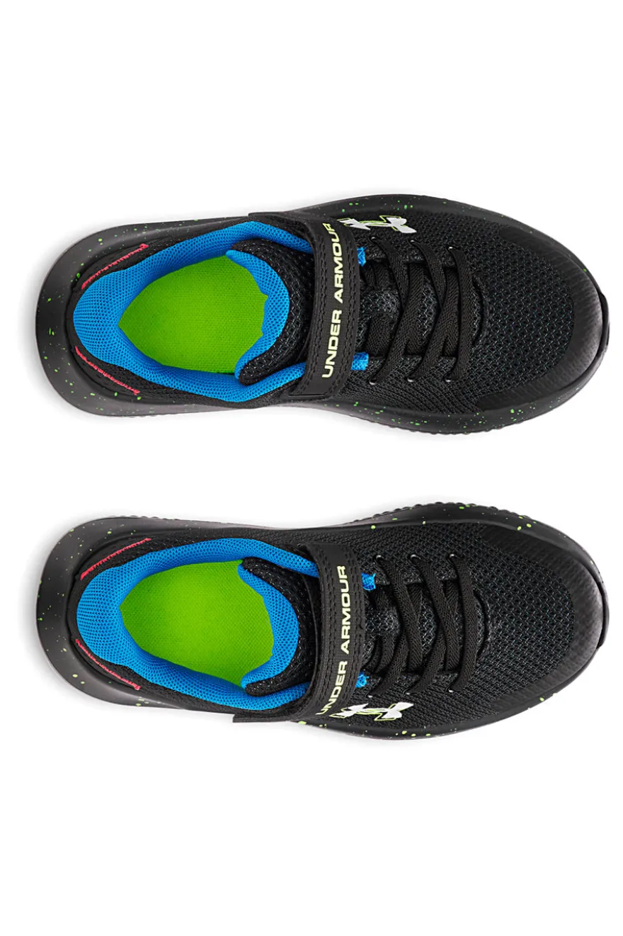 Scarpe da corsa nere con dettagli fluo Under armour UA BPS Surge 4 AC