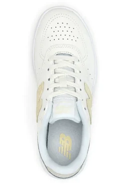 Scarpe da donna off white in pelle con logo a contrasto New balance BBW80POR