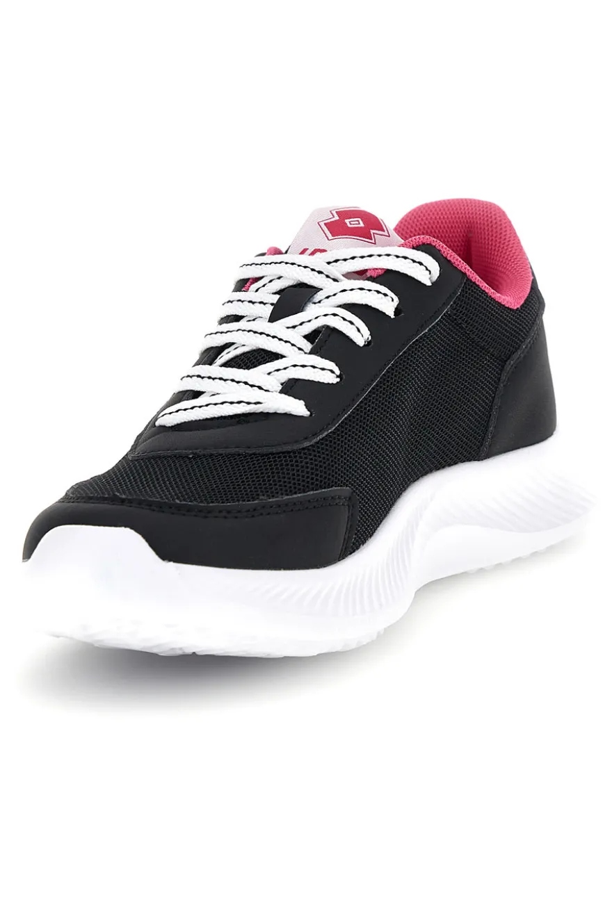 Scarpe da fitness nere con inserti fucsia Lotto Run 90 Amf Jr