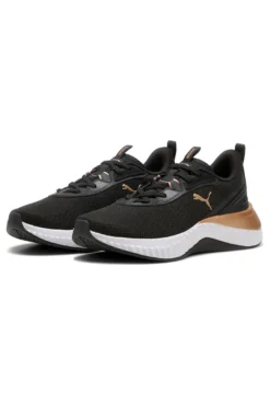 Scarpe da ginnastica nere con dettagli oro e suola Softride Puma Softride Sera Wns