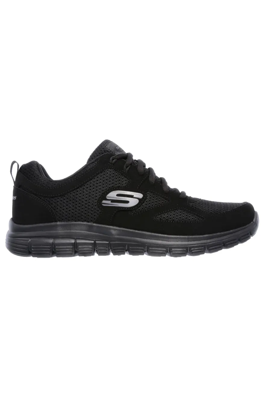 Scarpe da ginnastica nere in mesh e Memory Foam Skechers Burns - Agoura