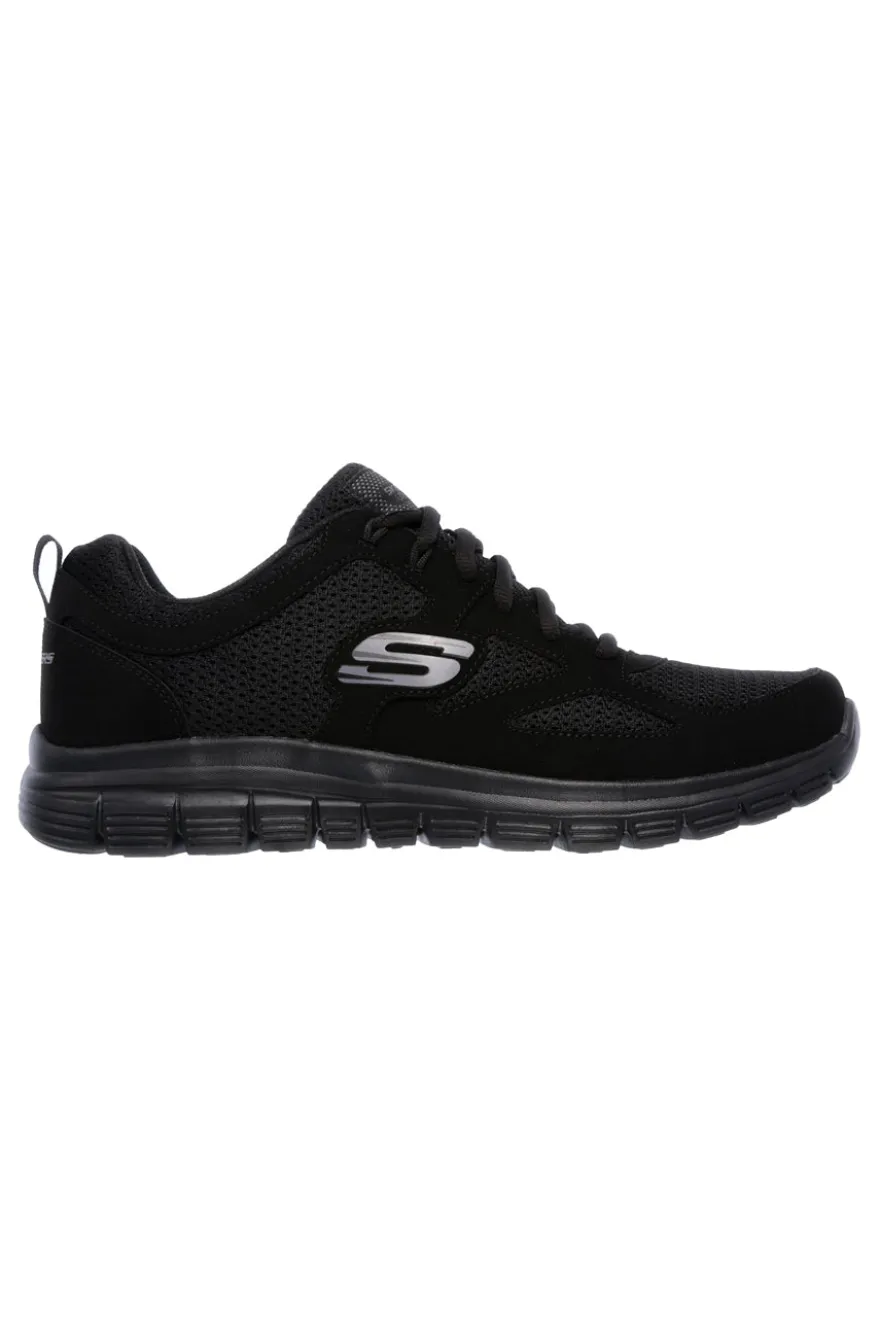Scarpe da ginnastica nere in mesh e Memory Foam Skechers Burns - Agoura