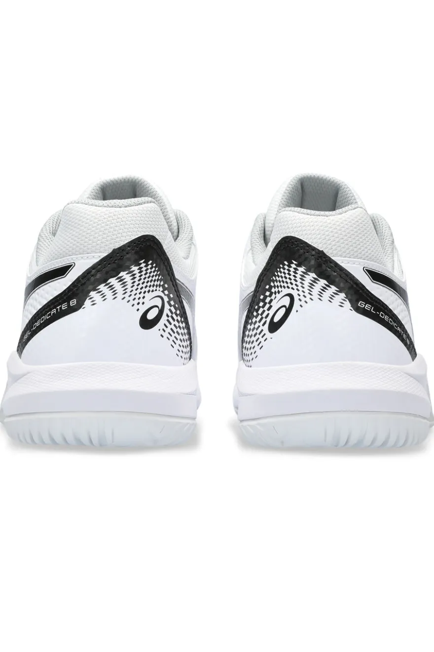 Scarpe da tennis bianco nero stabilità ammortizzazione Asics Gel-dedicate 8