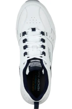 Scarpe da Trail Bianche con Tomaia in Pelle SKECHERS Relaxed Fit: Oak Canyon - Redwick