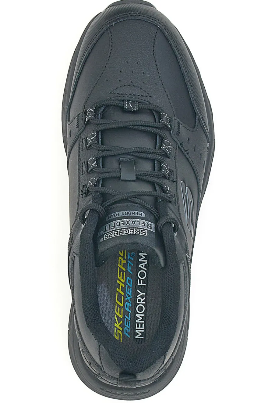 Scarpe da Trail Nere con Tomaia in Pelle SKECHERS Relaxed Fit: Oak Canyon - Redwick