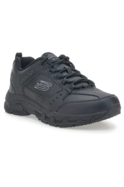 Scarpe da Trail Nere con Tomaia in Pelle SKECHERS Relaxed Fit: Oak Canyon - Redwick
