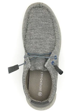 Scarpe da uomo casual grigio in tessuto Sevenoaks PK1118G