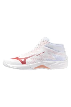 Scarpe da volley bianche mid in mesh traspirante Mizuno Lightning Select Mid