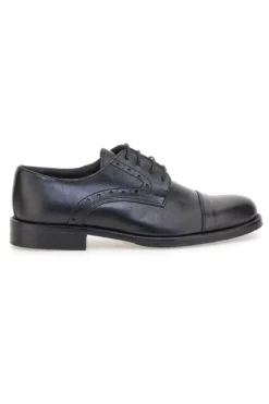 Scarpe eleganti nere in pelle con dettagli traforati Pittarello 7715