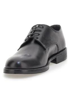 Scarpe eleganti nere in pelle liscia con punta arrotondata Pittarello 7720