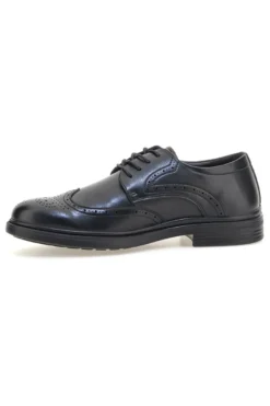 Scarpe eleganti nere stringate con lavorazione brogue Longford 9008