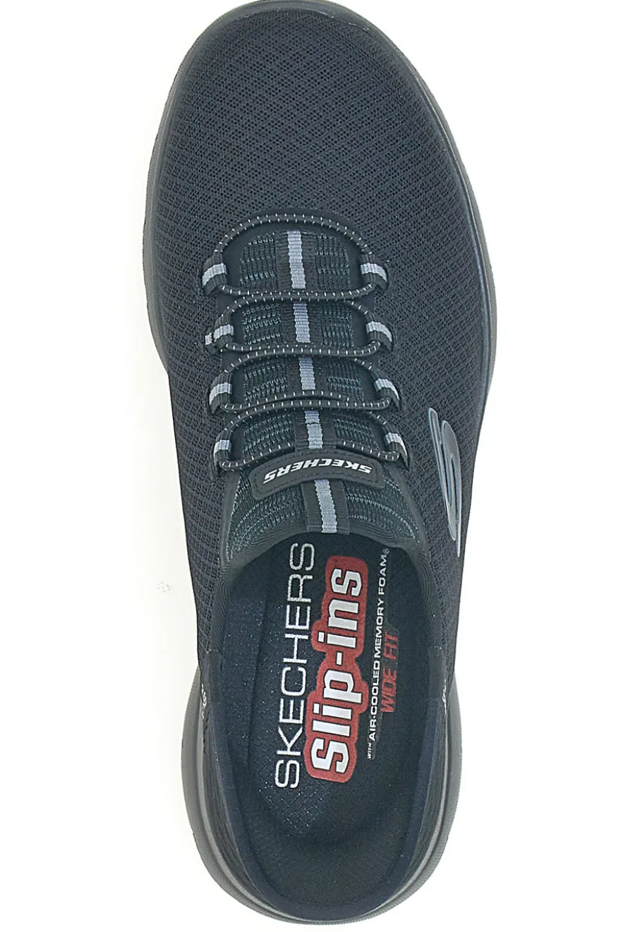 Scarpe navy Slip-ins in mesh con Air-Cooled Memory Foam Skechers Summits High Range Wide Fit