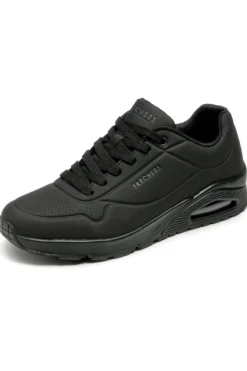 Scarpe nere con airbag visibile e Memory Foam Skechers UNO STAND ON AIR