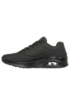 Scarpe nere con airbag visibile e Memory Foam Skechers UNO STAND ON AIR