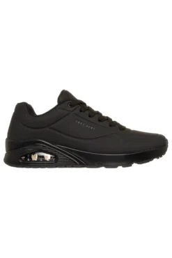 Scarpe nere con airbag visibile e Memory Foam Skechers UNO STAND ON AIR