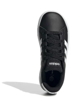 Scarpe nere con strisce bianche in materie sintetiche Adidas Grand Court 2 K