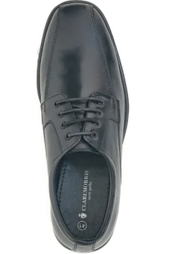 Scarpe nere eleganti stringate in pelle Claremorris 01CROSS