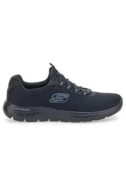 Scarpe nere slip-on in mesh con Memory Foam Skechers Summits