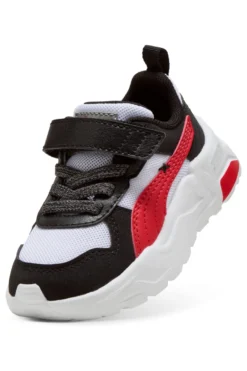 Scarpe nero bianco con chiusura a strappo e lacci elastici Puma Trinity 2 LT Mid 90s AC+ Inf