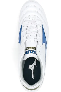 Scarpe per Calcio in Terreni Erbosi Bianche e Blu MIZUNO MORELIA II CLUB
