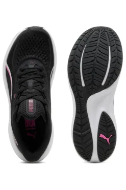 Scarpe running nere in mesh con dettagli rosa Puma Skyrocket Lite 2