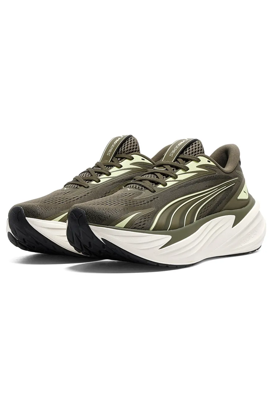 Scarpe running verde oliva in mesh con ammortizzazione Profoam Puma Maxima Pro
