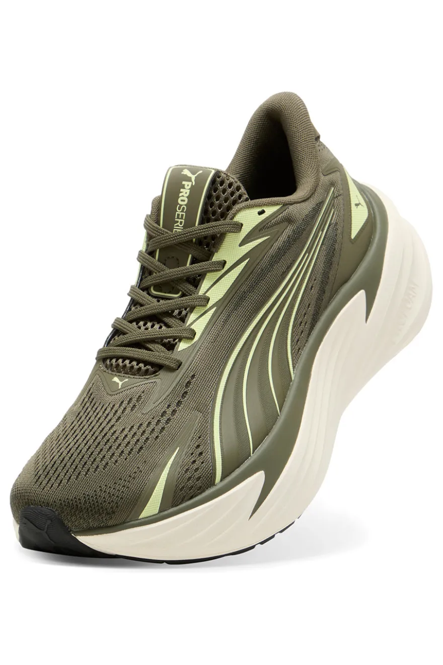 Scarpe running verde oliva in mesh con ammortizzazione Profoam Puma Maxima Pro