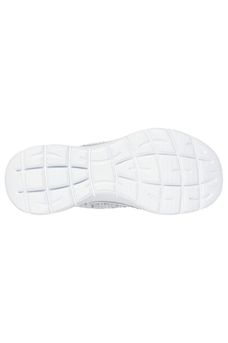 Scarpe slip ins bianco con strass in mesh Skechers Summits brilliant shine