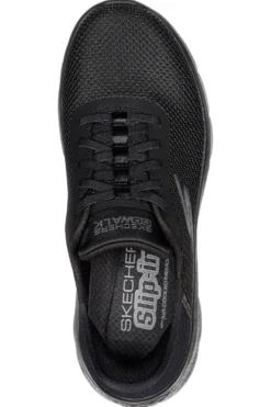Scarpe slip ins nero in mesh Skechers Go walk flex grand entry