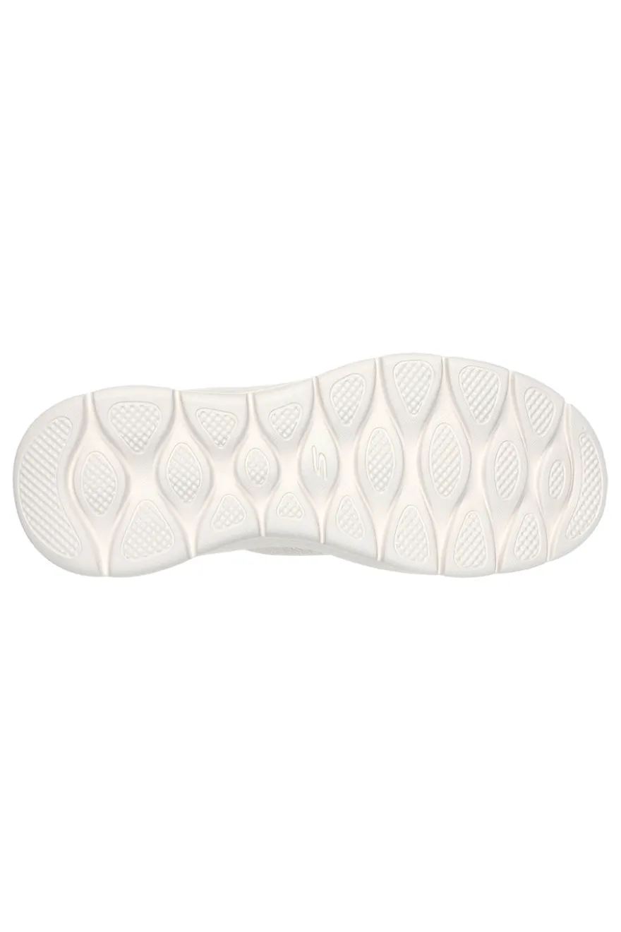 Scarpe slip ins off white in mesh Skechers Go walk flex grand entry
