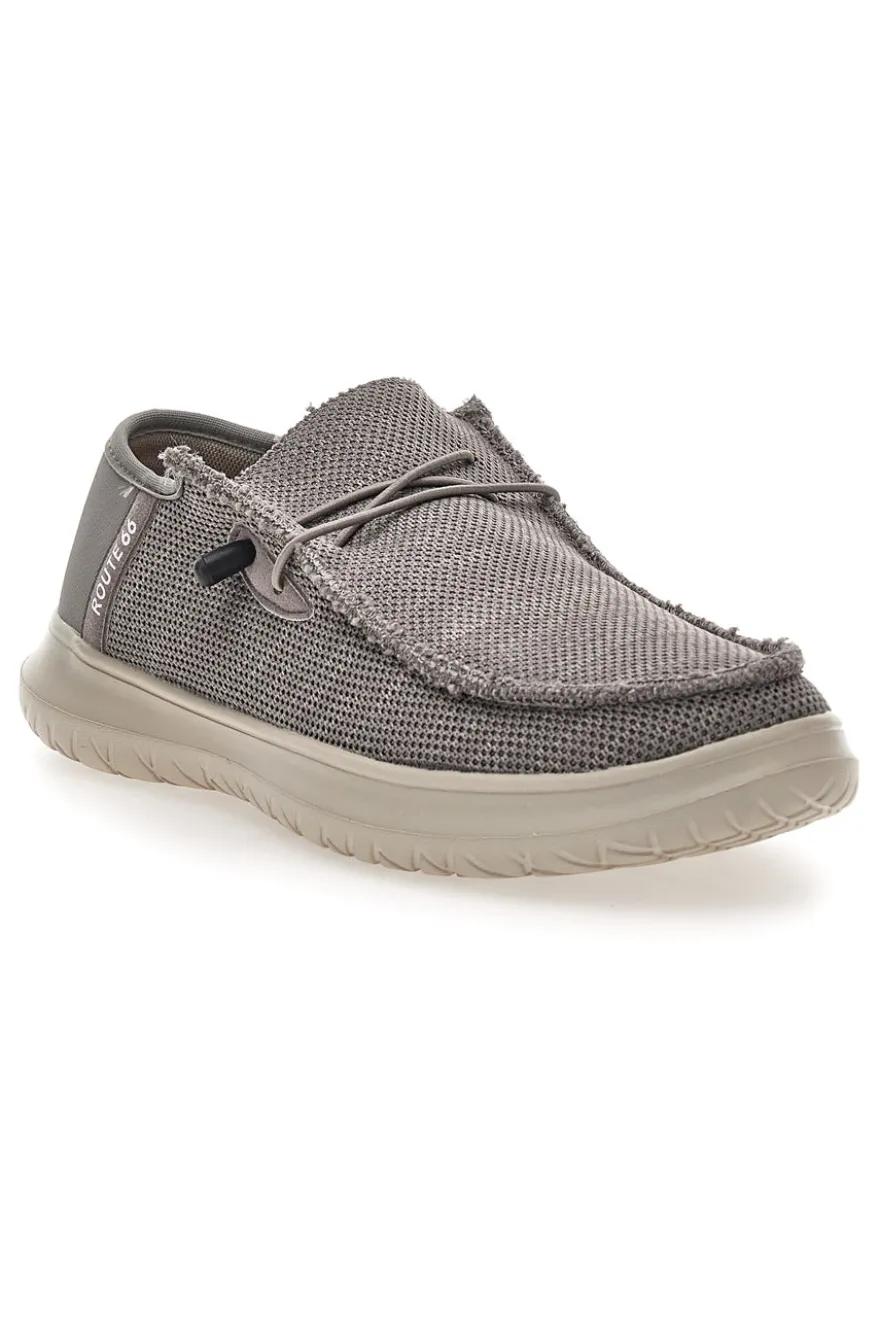 Scarpe slip on grigio in tessuto Route 66 RO51803