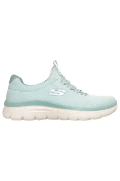 Scarpe slip on verde menta in mesh Skechers Summits plus summer haze