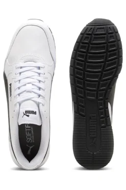 Scarpe sportive bianche in pelle con dettagli neri Puma ST Runner v4 L
