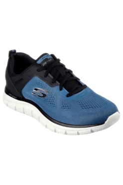 Scarpe sportive blu con memory foam Skechers Track Broader