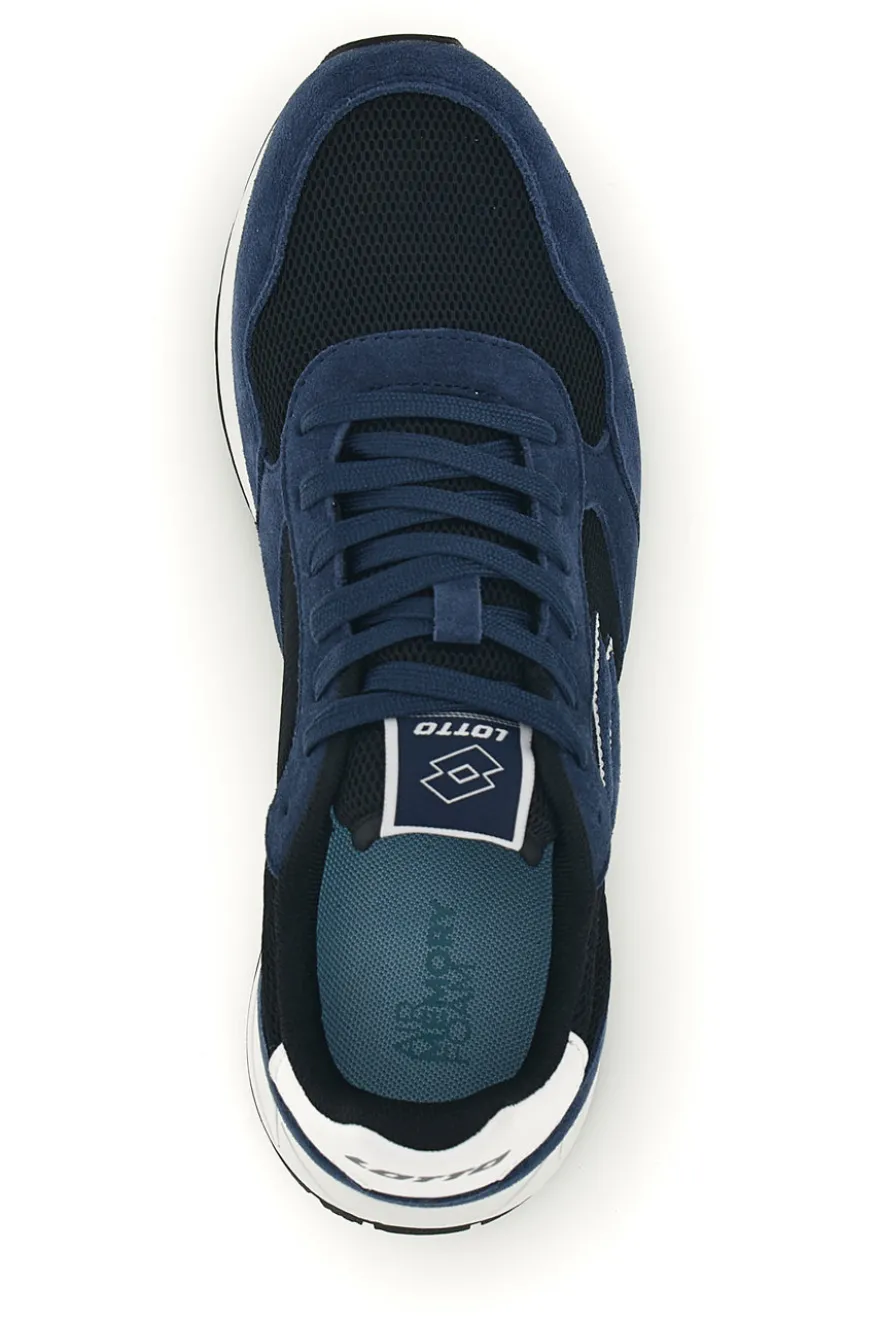 Scarpe sportive blu memory foam traspirante Lotto Trainer 2000 AMF