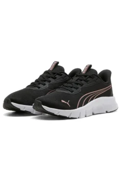 Scarpe sportive da donna nere e rosa con suola leggera Puma FlexFocus Lite Modern