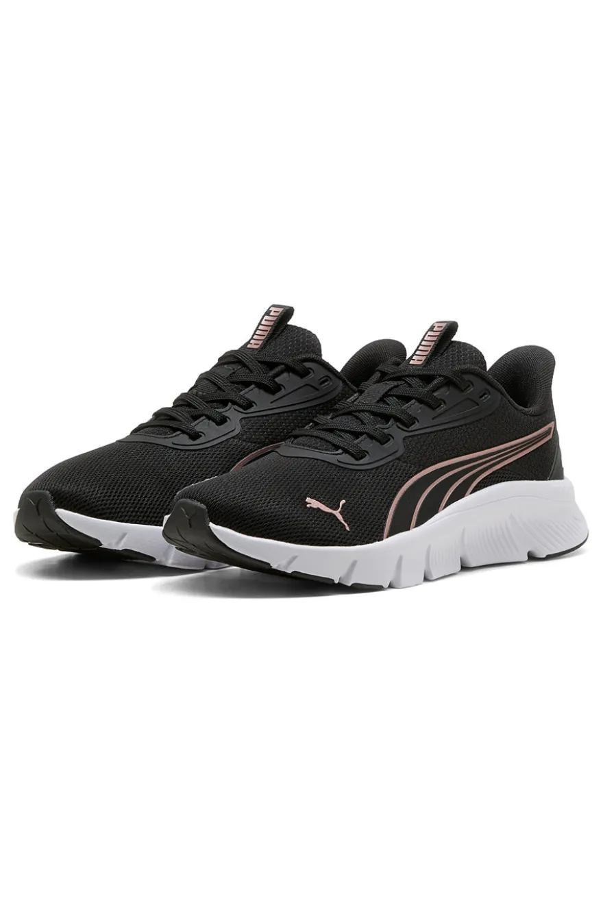 Scarpe sportive da donna nere e rosa con suola leggera Puma FlexFocus Lite Modern