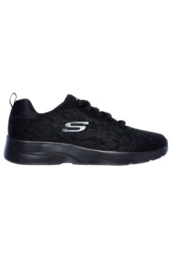 Scarpe sportive nere con mesh floreale e Memory Foam Skechers Dynamight 2.0 Homespun