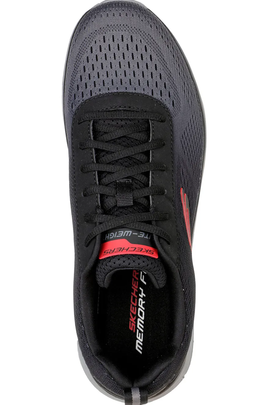 Scarpe sportive nere leggere con Memory Foam Skechers Track Ripkent