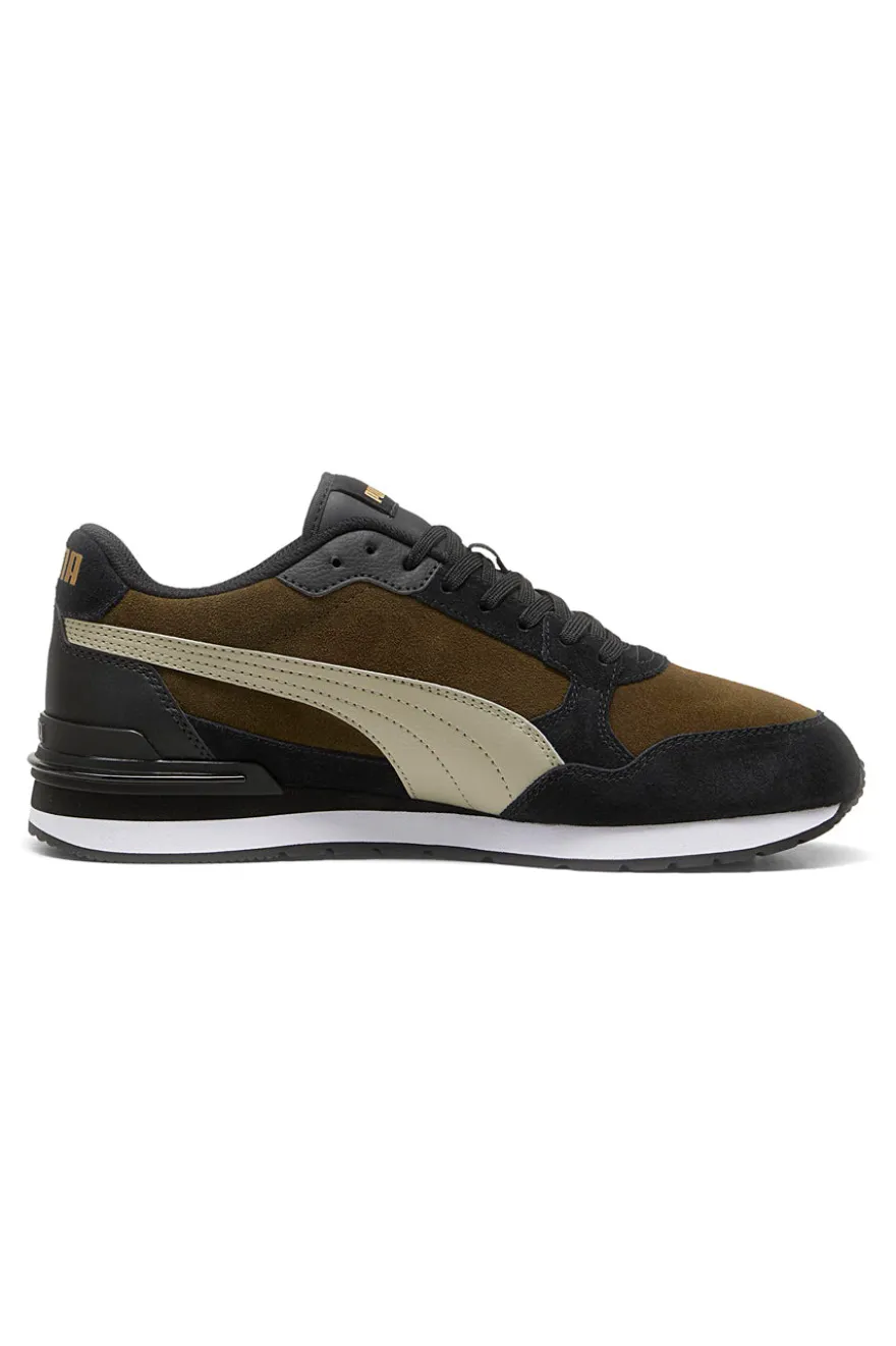 Scarpe sportive verde oliva con dettagli in suede Puma ST RUNNER V4 SD