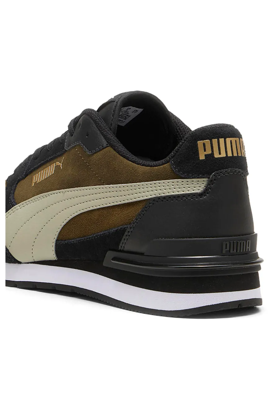Scarpe sportive verde oliva con dettagli in suede Puma ST RUNNER V4 SD